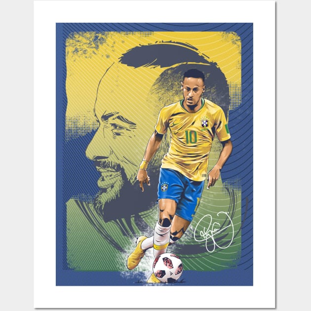 Neymar Brasil Wall Art by Kiflipelu25